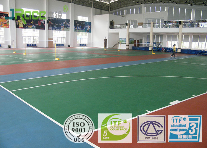 Outdoor Basketball Court Flooring Material , Modular Basketball Flooring High Rebound Force